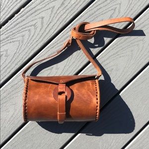 NWT vintage look leather bag - handmade in Mexico
